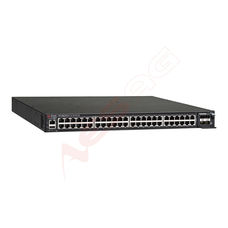 CommScope RUCKUS Networks ICX 7450 Switch 48-port 1 GbE SFP fiber switch, 3 modular slots for optional uplinks/stacking Ruckus N