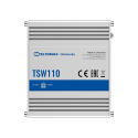 Industrieller Teltonika Switch Nicht verwaltbar - 5 Ethernet Anschlüsse RJ45 Gigabit - Robustes Aluminium-Gehäuse - Plug and Pla