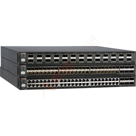 CommScope RUCKUS Networks ICX 7750 Switch with 26 40GbE QSFP+ ports, and one modular slot. Base layer 3 software feature set. Ru