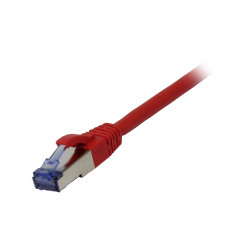 Patchkabel RJ45, CAT6A 500Mhz, 0.25m, rot, S-STP(S/FTP),...