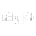 U&Z Private CX2182 Doppelknaufzylinder / au? en nur lesend / 35/60 Indoor - 144886 - 2