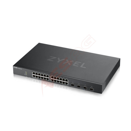 Zyxel Switch smart managed Layer2 28 Port &bull 24x 1 GbE &bull 4x SFP+ &bull 19" &bull Lüfterlos &bull NebulaFlex &bull XGS1
