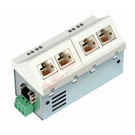 Microsens 5 Port Fast Ethernet Installations-Switch, 5 x RJ45, 1x 100FX ST, MS450340M-G6+ MICROSENS - Artmar Electronic & Securi