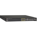 CommScope RUCKUS Networks ICX 7450 24-port 1 GbE switch PoE+ bundle includes 4x10G SFP+ uplinks, 2x40G QSFP+ uplinks/stacking, 2