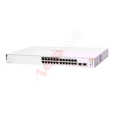 HP Switch 1000Mbit, 24xTP, 2xSFP-Slot, 1830-24G-2SFP-195W, POE Hewlett Packard - Artmar Electronic & Security AG