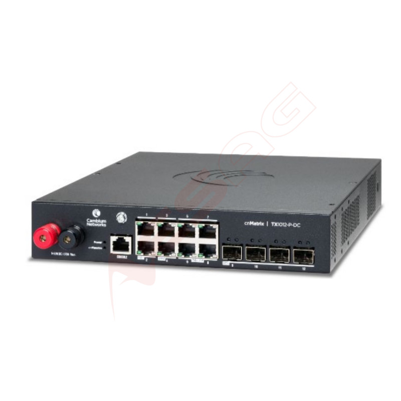 Cambium Networks cnMatrix TX 1012-P-DC - 170W POE Switch 8 x 1gbps & 4 SFP+ Cambium Networks - Artmar Electronic & Security AG