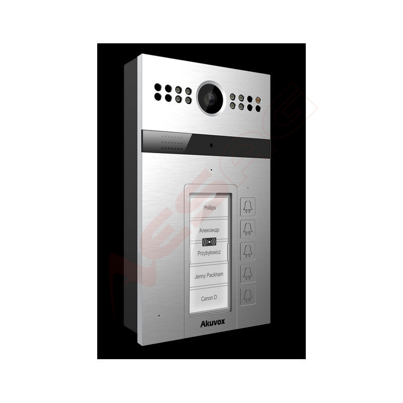 Akuvox Video-TFE R26B Kit On-Wall, five buttons, card reader Akuvox - Artmar Electronic & Security AG 