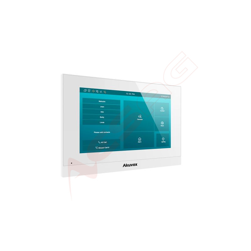 Akuvox Indoor-Station C313S, with logo, Touch Screen, POE, white Akuvox - Artmar Electronic & Security AG 