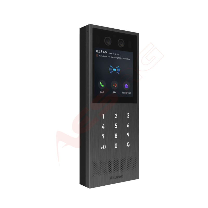 Akuvox Video-TFE X912S Kit On-Wall, big touch screen, card reader, black Akuvox - Artmar Electronic & Security AG 