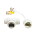 PoE Kombinierer und Trenner RJ45 - Für IP-Kameras - Weiße Farbe POE-DUAL-SINGLE-RJ45 MARCA BLANCA 1 - Artmar Electronic & Securi