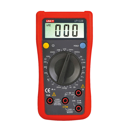 Hand-Digital-Multimeter - DC und AC Spannungsmessung bis zu 600V - DC-Strommessung bis zu 10A - Widerstandsmessung | Dioden- un 