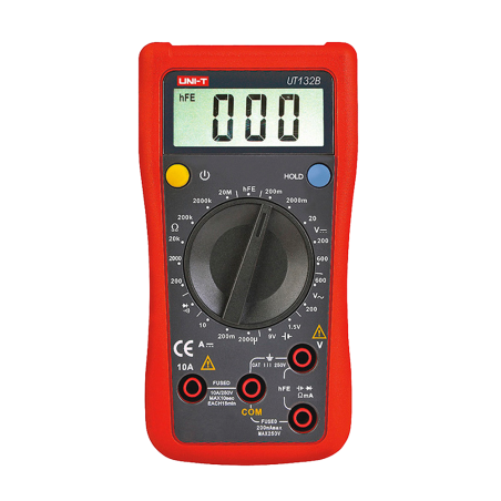 Hand-Digital-Multimeter - DC und AC Spannungsmessung bis zu 600V  - DC-Strommessung bis zu 10A - Widerstandsmessung | Dioden-