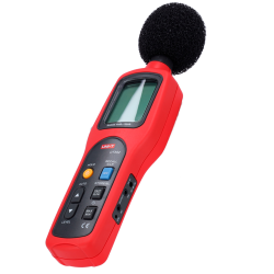 Sound level meter - Detects noise up to 130 dB with fast response - Backlit LCD display : Memory - He