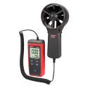 Split-Anemometer - Hochpräziser Windgeschwindigkeitssensor - Temperatursensor - Automatische Abschaltung - Höchst-, Mindest- 