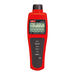 Handy digital tachometer - Up to 99999 rpm - Backlit LCD display of 100000 counts - PC connection via