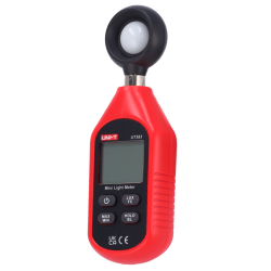 Handheld illuminance meter - Backlit display - High sampling rate - Typical values: MAX/MIN - Automatic