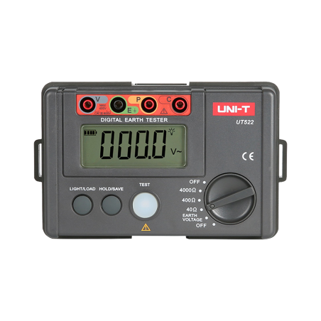 Erdungswiderstandsmessgerät - LCD-Anzeige bis zu 4000 Konten - Messung des Erdungswiderstandes bis zu 4000Ω - Messung der Masse-