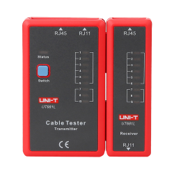 Cable Tester - Cable status test RJ45/RJ11 - Testing in fast and slow mode - Automatic shutdown UT681L UNI-TREN