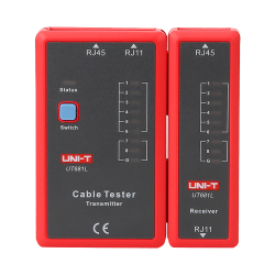 Kabel-Tester - Kabelstatusprüfung RJ45/RJ11 - Testen im schnellen und langsamen Modus - Automatische Abschaltung - UT681L - 1