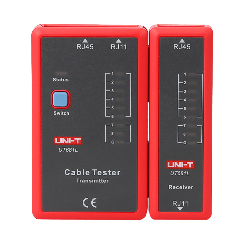 Kabel-Tester - Kabelstatusprüfung RJ45/RJ11 - Testen im schnellen und langsamen Modus - Automatische Abschaltung - UT681L - 1