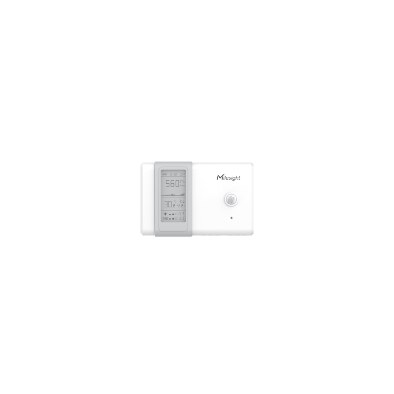 Milesight IoT Indoor Ambience Monitoring Sensor, AM107-868M LoRaWAN / Temp. / Humidity / CO2 / PIR / Light / TVOC / hPA / E-I