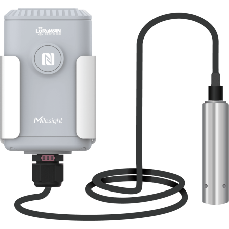 Milesight IoT Submersible Water Level Sensor, EM500-SWL-868M-L010 LoRaWAN / Range 10m / IP67 - 195748 - 1