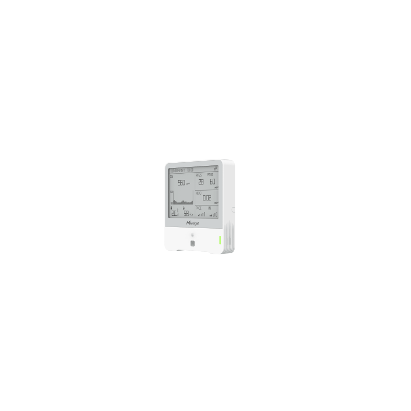 Milesight IoT Indoor Ambience Monitoring Sensor, AM319-868M-O3 LoRaWAN / Temp / Humidity / CO2 / PIR / Light / TVOC / hPA / P
