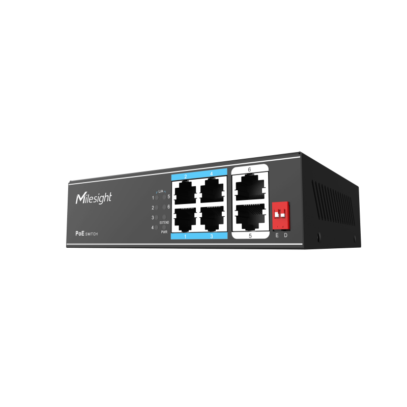 Milesight IoT Milesight 4-Port PoE Switch, MS-S0204-EL - 210092 - 1
