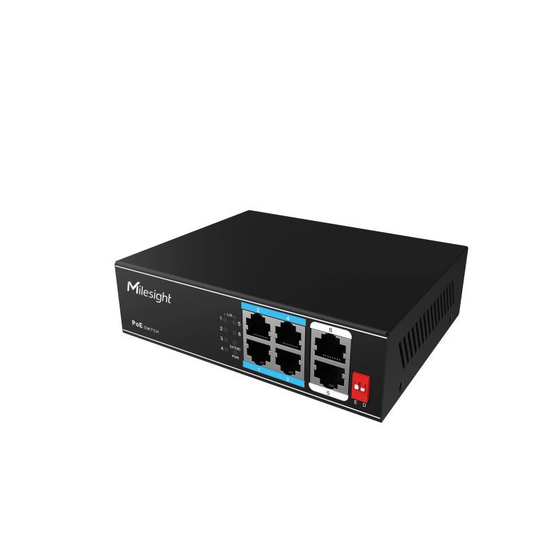 Milesight IoT Milesight 4-Port PoE Switch, MS-S0204-EL - 210092 - 2