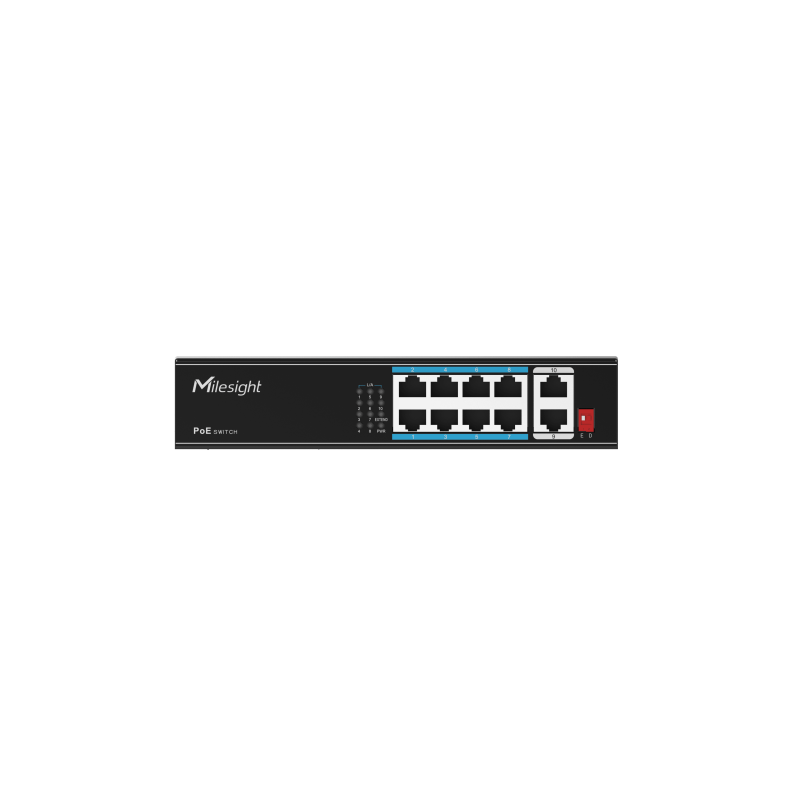 Milesight IoT Milesight 8-Port PoE Switch, MS-S0208-EL - 210093 - 1