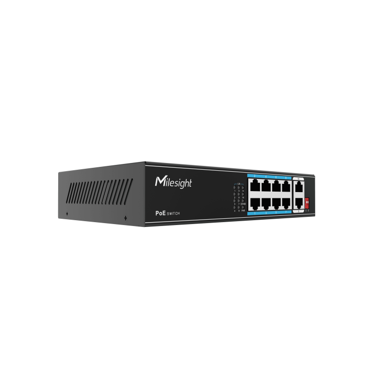 Milesight IoT Milesight 8-Port PoE Switch, MS-S0208-EL - 210093 - 4