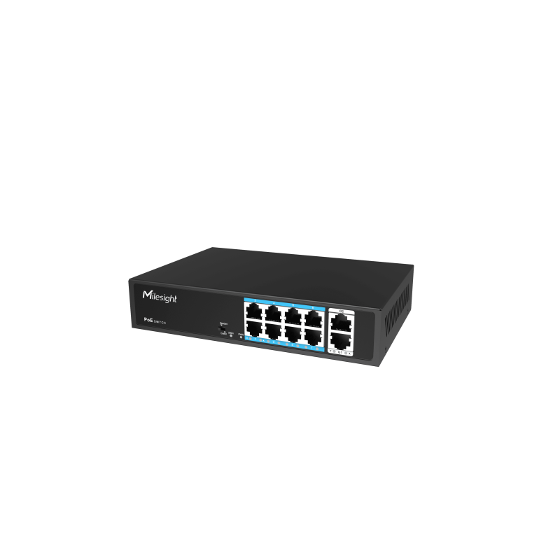 Milesight IoT Milesight 8-Port PoE Switch(Gigabit Uplink Port), MS-S0208-GL - 210094 - 1