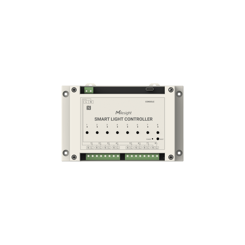 Milesight IoT Smart Light Controller, WS558-868M-LN LoRaWAN / 16A max. / 8 out - 217324 - 6