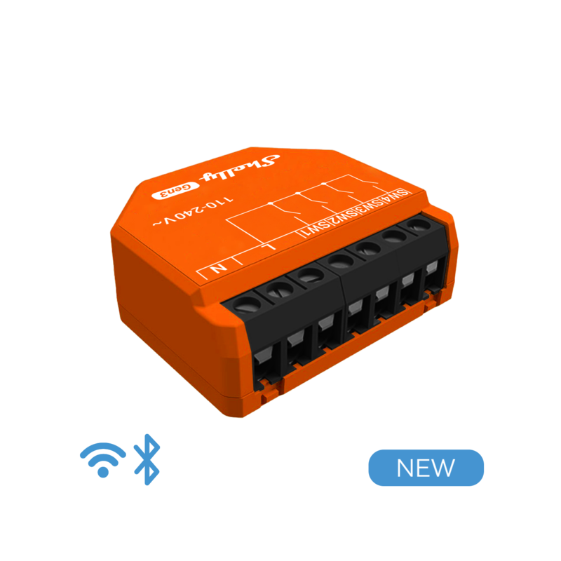 Shelly · Unterputz · "i4 Gen3" · Szenenaktivierer · WLAN · BT - 231592 - 1