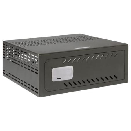 Safe für DVR - Spezifisch für Videoüberwachung - Für DVR mit 1U Rack - Mechanisches Schloss - Mit Belüftung und Kabelverschraubu