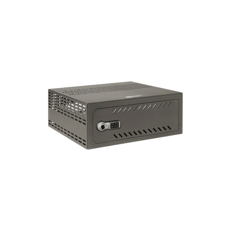 Safe für DVR - Spezifisch für Videoüberwachung - Für DVR mit 1,5/2U Rack - Elektronisches Schloss - Mit Belüftung und Kabelversc