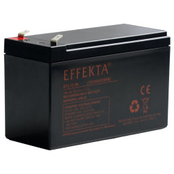 Effekta eg battery 12V/9Ah, 10-year life expectancy, plug connection 6.35mm 217235 Effekta 1 - Artmar Electronic & Security AG