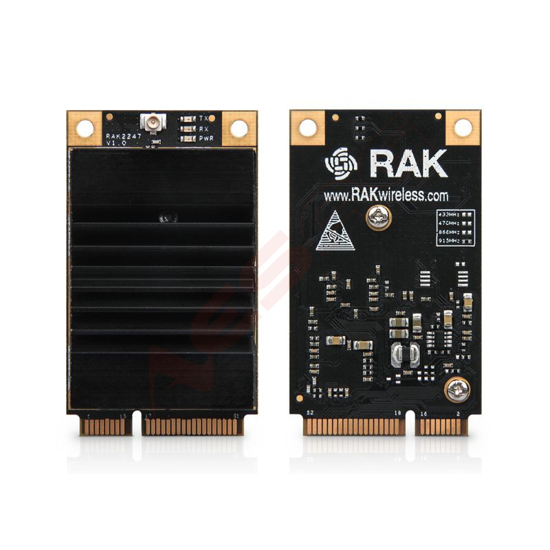 RAK Wireless · LoRa · WisLink LPWAN · RAK2247 SX1301Chip, Industrial Grade Mini PCIe LoRa Gateway Concentrator Module, support S
