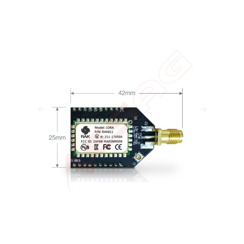 RAK Wireless · LoRa · WisDuo · Breakout Modul · RAK811 small and Open Source Development Board, 868/915MHz, Quickly Test LoRa Mo