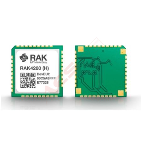 RAK Wireless · Lora · WisDuo · LPWAN Module · RAK4260 module is based on Microchip’s ATSAMR34J18B. It is a SiP device integratin