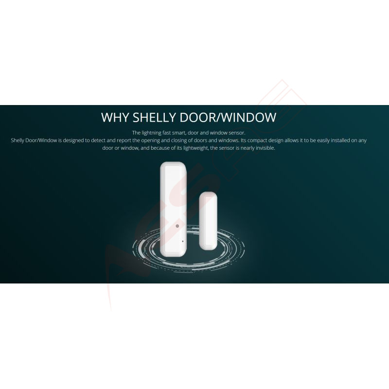 Shelly · Sensor · "Door/Window 2" · WLAN Tür- & Fensterkontakt · Licht- und Temperatursensor · Akku nicht enthalten Shelly - Art