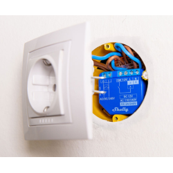 Shelly · flush-mounted · "Plus 1" · relay · max 16A · 1 channel · WLAN · BT - 201817 - 1
