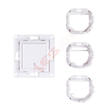 Shelly · Flush-mounted accessories · "Wall Switch 1" · Wall switch · 1-way · White - 206435 - 1