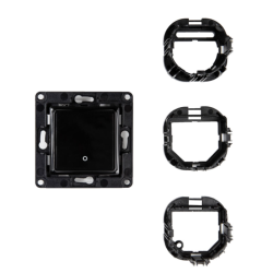 Shelly · Flush-mounted accessories · "Wall Switch 1" · Wall switch · 1-way · Black - 206436 - 1