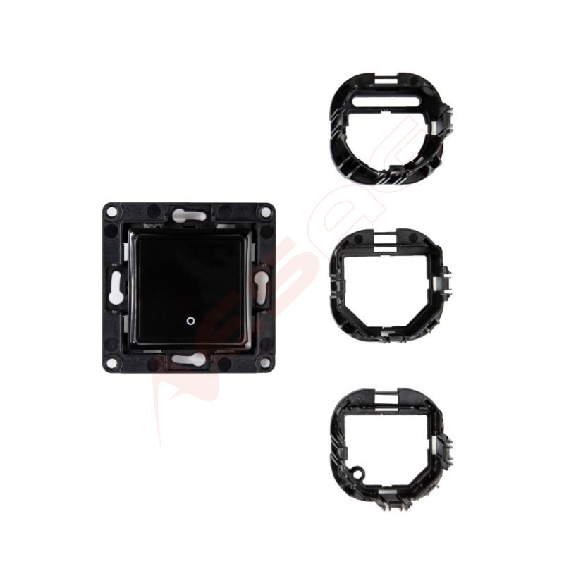 Shelly · Flush-mounted accessories · "Wall Switch 1" · Wall switch · 1-way · Black - 206436 - 1