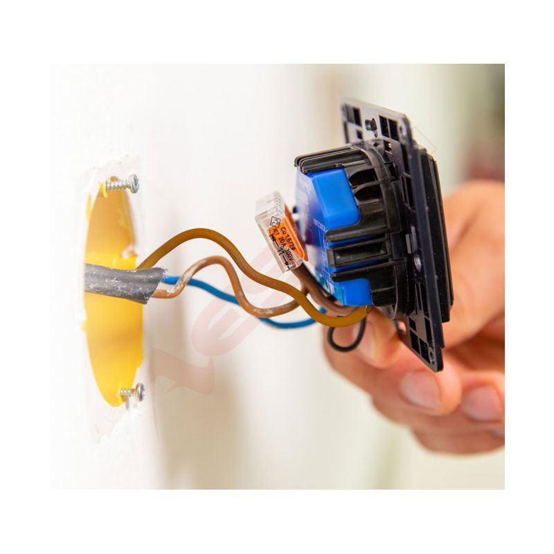 Shelly · Flush-mounted accessories · "Wall Switch 1" · Wall switch · 1-way · Black - 206436 - 3