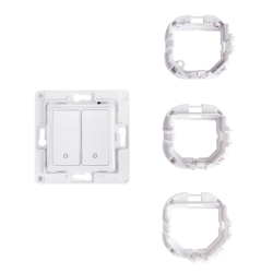 Shelly · Unterputz Zubehör · "Wall Switch 2" · Wandtaster · 2-fach · Weiß - 206437 - 1