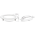 Synergy 21 LED Panel Round 12W RGB-WW (RGB-CCT) with radio and WLAN black*Milight/Miboxer* - 232050 - 3