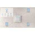 Shelly · Plug & Play · "Blu Wall Switch 4" · Wandtaster · 4-fach · 16 Aktionen · Weiß - 232790 - 2