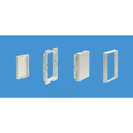 Shelly · Plug & Play Accessories · "BLU Wall Switch 4 Adapter Legrand & Shelly" · White - 232791 - 1